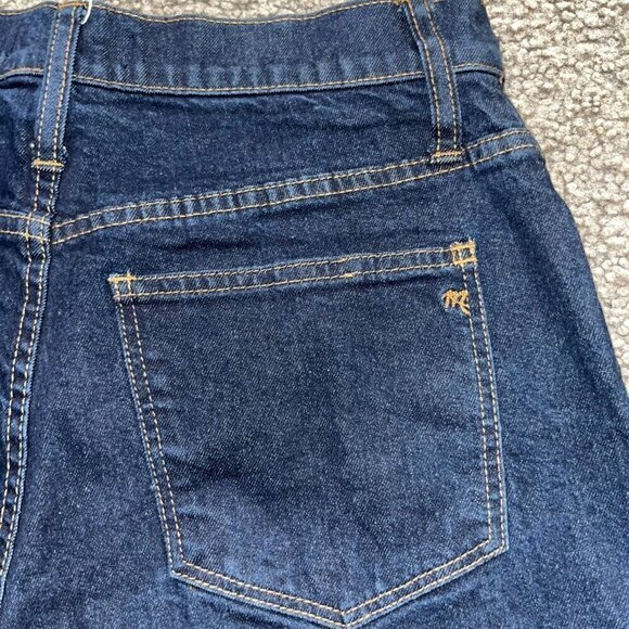 MADEWELL High Rise Denim Cut Off Shorts - Dark Wash - EUC - Size 26 - Picture 6 of 10